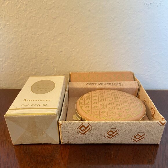 Vintage pink Italy compact/lipstick & SEALED Christian Dior 1970s?MISS DIOR 6ml - Picture 6 of 10